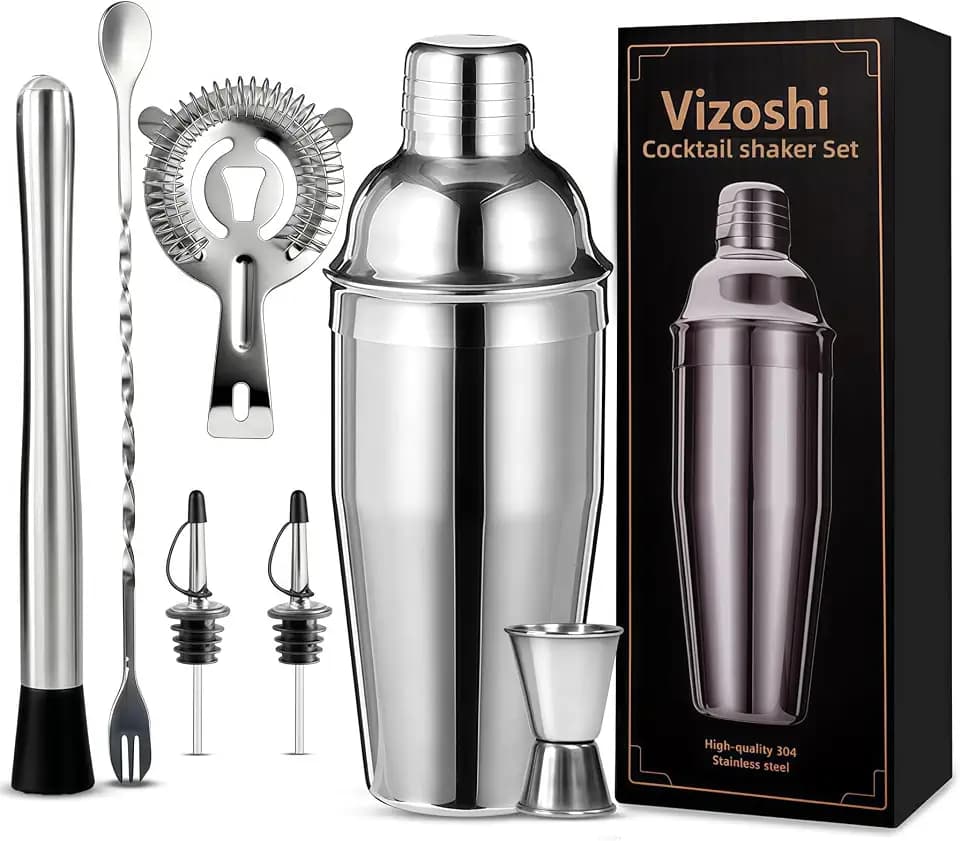 Cocktail Shaker Set, 7-Piece Bartender Kit, Mixology Kit, Bar Set