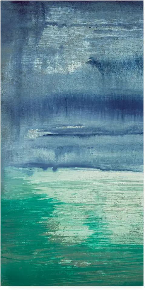 Trademark Fine Art WAG00901-C1224GG Blue Bayou I by Jennifer Goldberger, 12x24-Inch, Multicolor