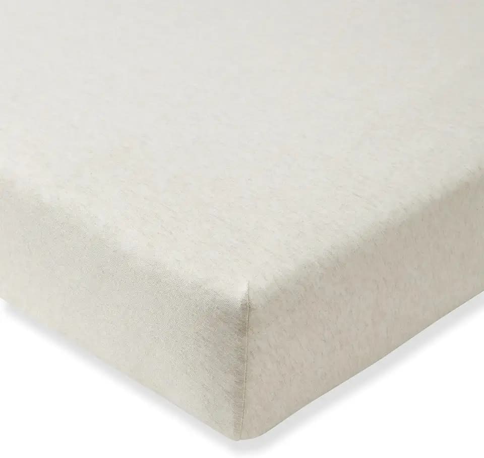 Burt's Bees Baby Organic Cotton Fitted Crib Sheet, Unisex Baby Beddings