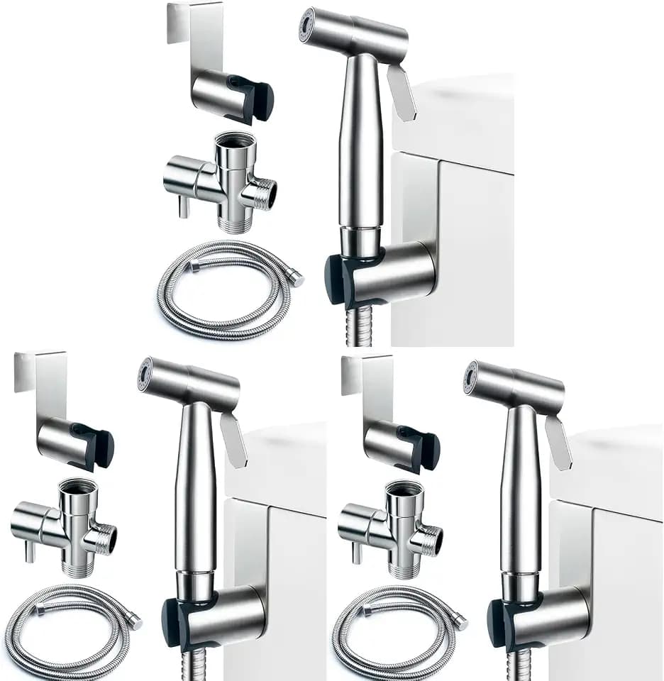 Bidet Attachment for Toilet - Handheld Bidet Sprayer with Jet Spray, Muslim Shower & Shatafa Toilet Hose/Bidet Hose