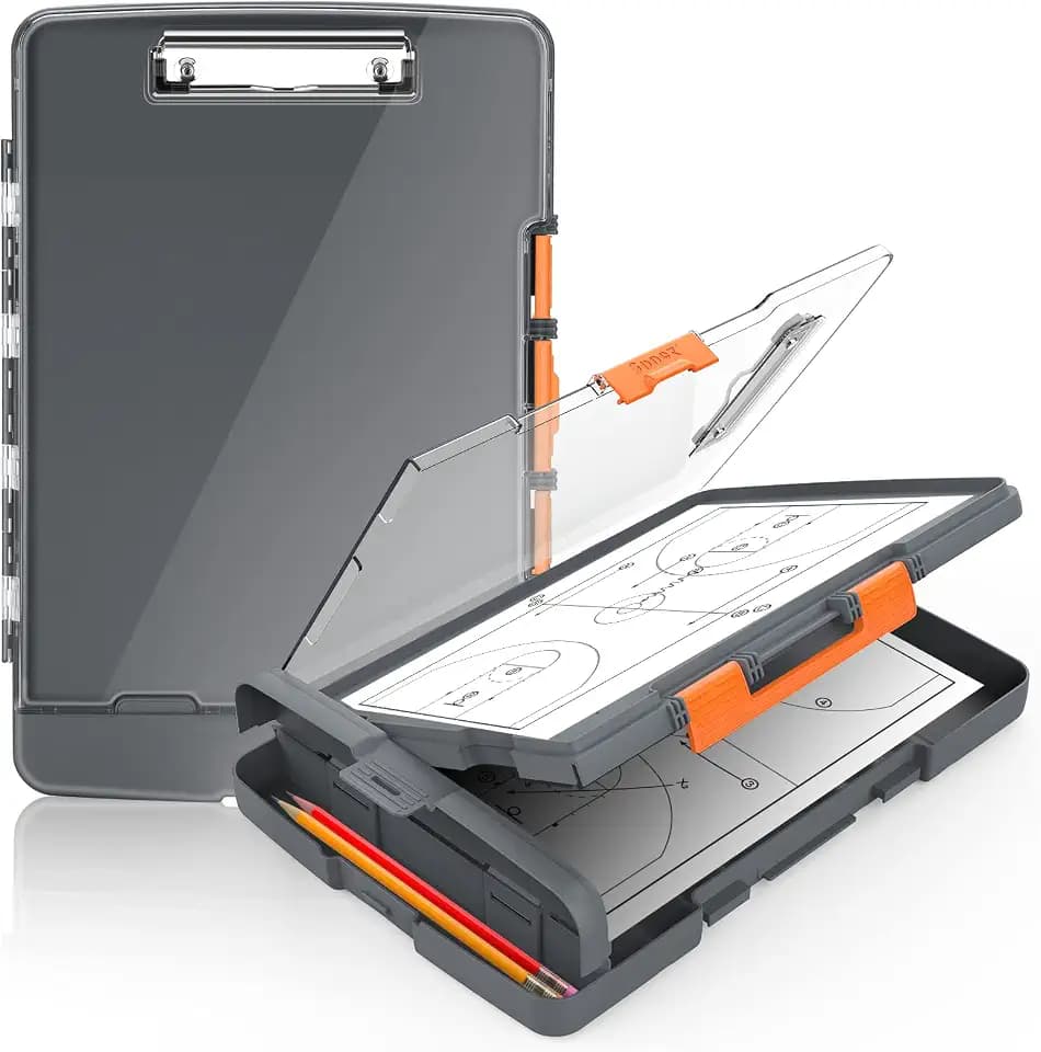 Sooez Original Clipboard with Dual Storage, Heavy Duty Clip Boards 8.5x11