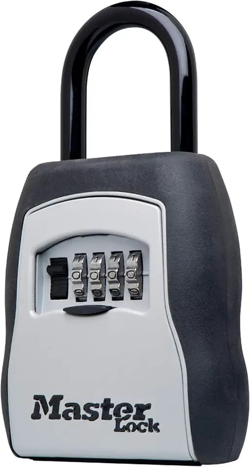 Master Lock Portable Key Lock Box, Combination Lock Box Holds 5 Keys 5400EC