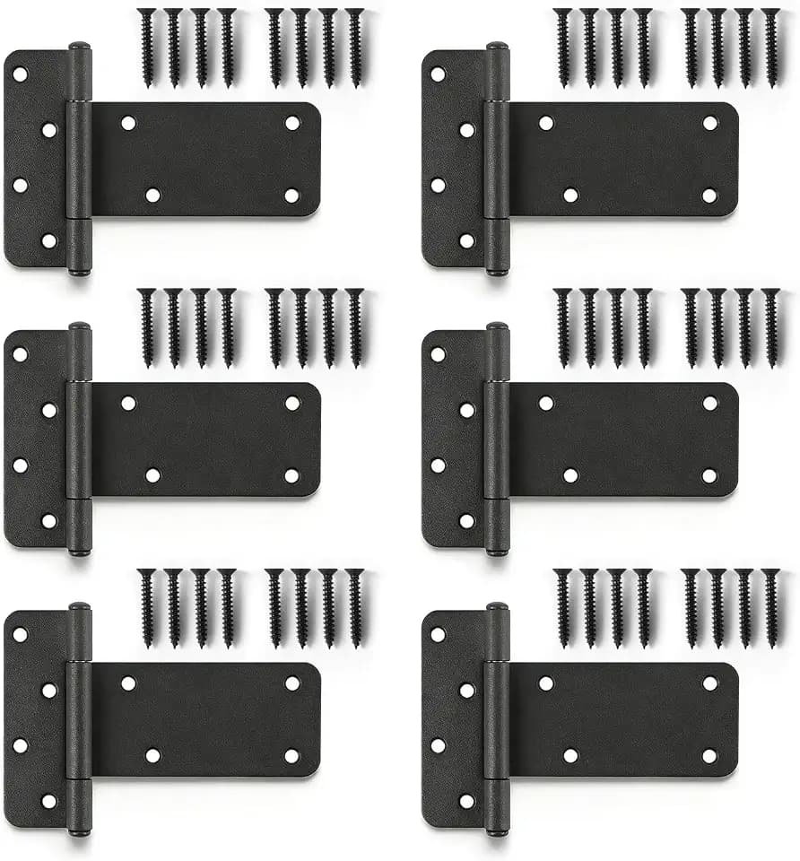 6 Pack 5" Door Hinges,260 Lbs Capacity Heavy Duty Gate Hinges