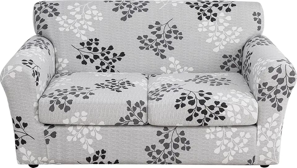 FUANGUI 3 Piece Stretch Sofa Couch Covers for 2 Cushion
