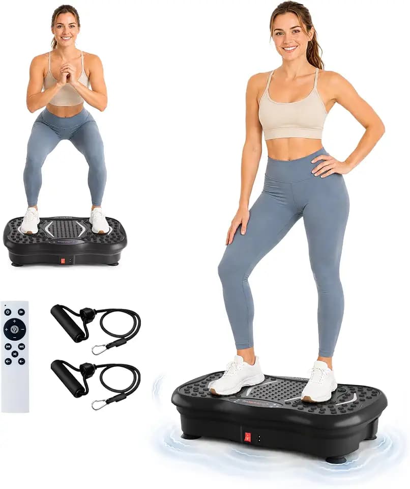 HOPHORSE Vibration Plate Exercise Machine for Lymphatic Drainage,200 Speeds