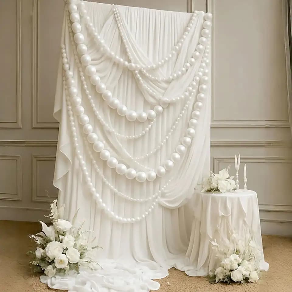 3 Pcs Giant Pearl Bead Garland Wedding Decoration