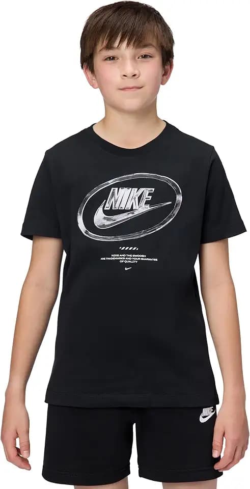 Nike Unisex Big Kids' Sportswear Club Futura Repeat T-Shirt - Boys & Girls