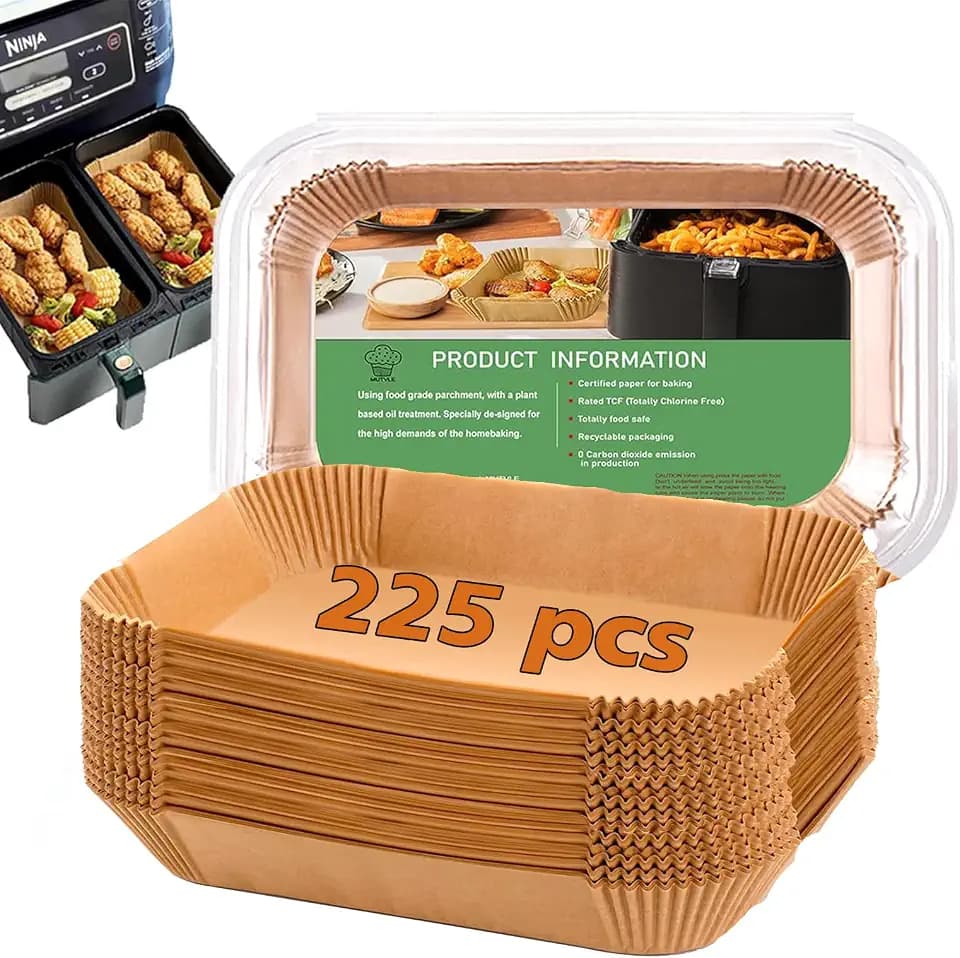 Air Fryer Liners for Ninja Dual, Ninja Foodi Air Fryer Liners Rectangle