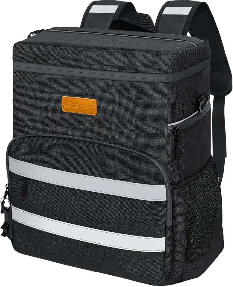 30L Kühltasche Groß, Faltbare Isolierte Kühlbox als Kühlrucksack, Kühlkorb & Thermotasche (Cooler Bag), 24+ Std Kalt, Wasserdicht & Auslaufsicher für Camping Picknick Strand BBQ
