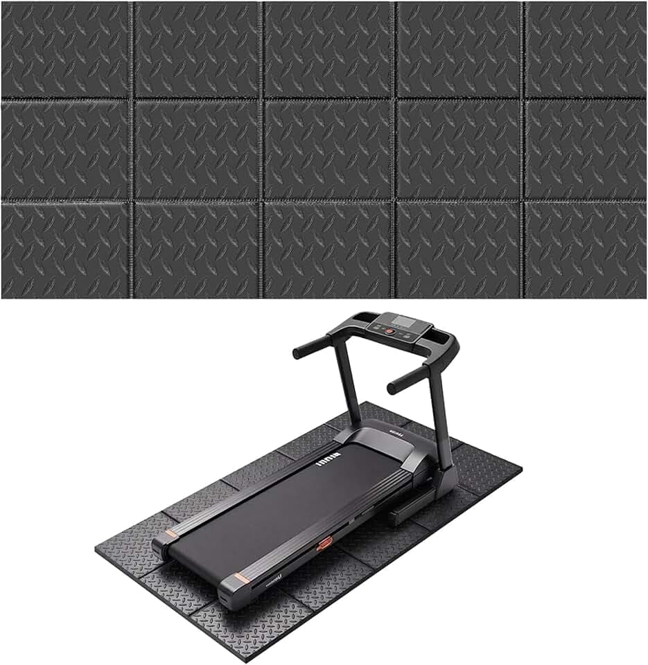 Large Exercise Mat, 7'x5'/6'x4'/8'x6'/10'x6', 8mm PVC Workout Mat
