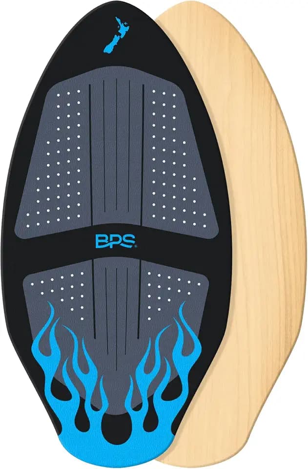 BPS New Zealand 'Flame' Wooden Skimboard for All Ages