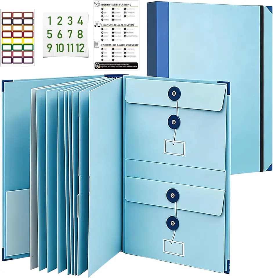 in Case I Die Binder Organizer with Labels End of Life Planner Binder