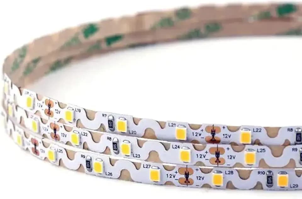 LED Lighting 12V 16.4ft UL Listed Neutral White 2835 SMD Zig-Zag LED Strip Lights Dimmable 660lm/m 6.2W/m 300 LEDs 60 LEDs/m IP33 Non-Waterproof. S Shape Angle Turning Capable for Sign Project