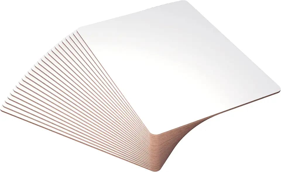 Dry Erase Lapboards - Student Single Sided Whiteboards - 25 Pack - 9" x 12"