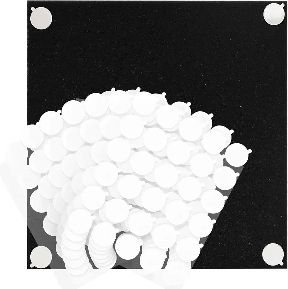 330 Pack Double Sided Sticky Dots for Acoustic Foam Panels - Renter Friendly Removable Adhesive Dots for Soundproofing, Strong Mounting Glue Dots for Studio & Home Office Wall Hanging