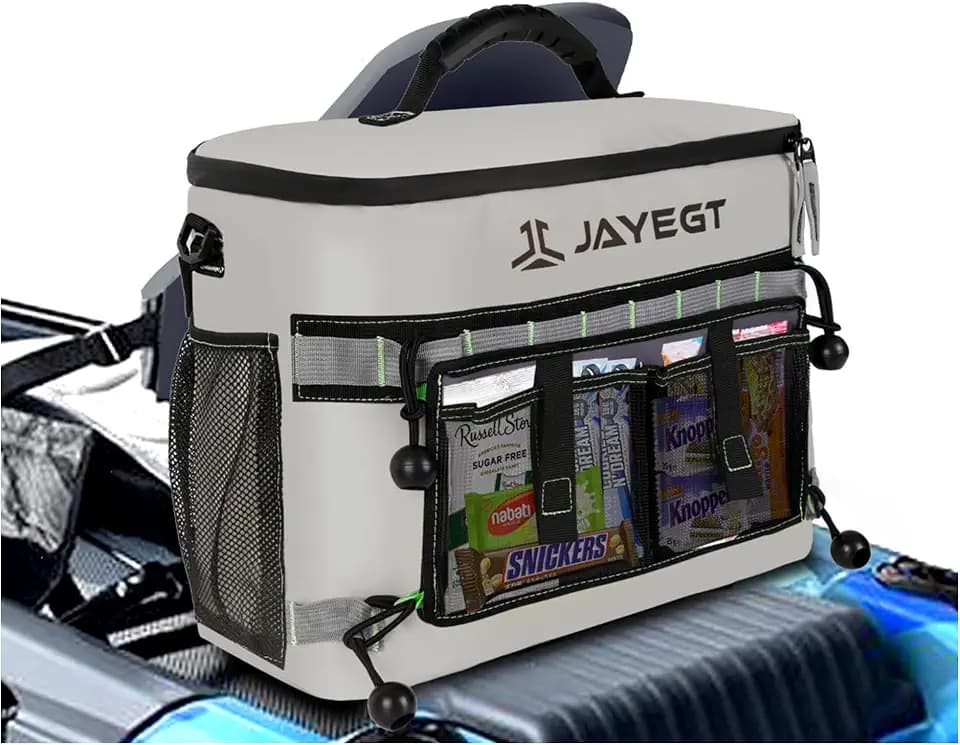 Kayak Cooler Behind Seat - Waterproof Cooler Bag Compatible with Lawn-Chair Seat Kayak,Kayak Accessories Camping Cooler, Portable Ice Chest for Fishing, Beach, Travel,Picnic, Cooler Leak-Proof