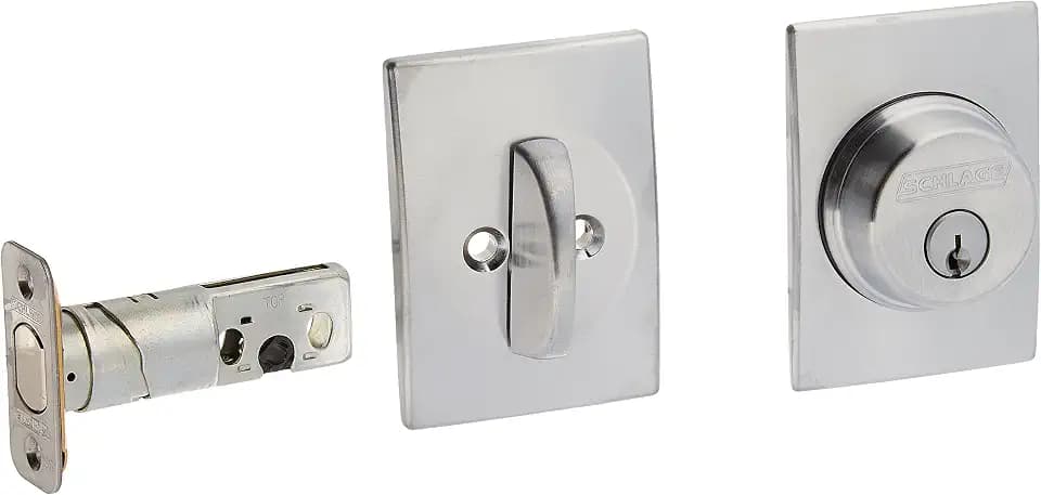 Schlage Lock Company B60CEN626 Series Deadbolt Accentury Rose Single Cylinder Deadbolt