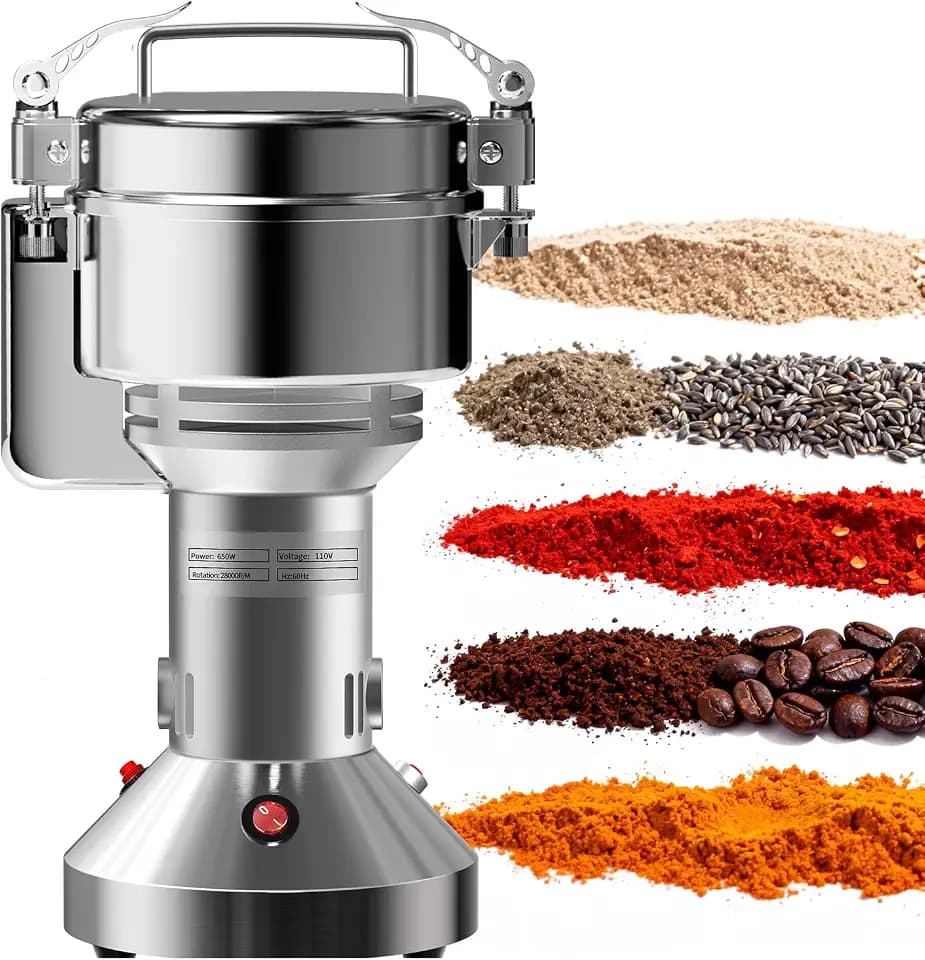 Electric Grain Mill 150g Flour Mill Grinder Home Wheat Corn Herbs Spices