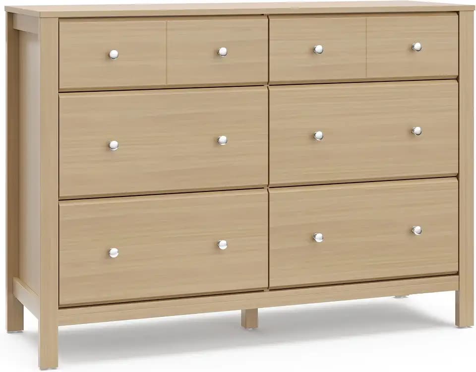 Storkcraft Horizon 6 Drawer Dresser, Driftwood