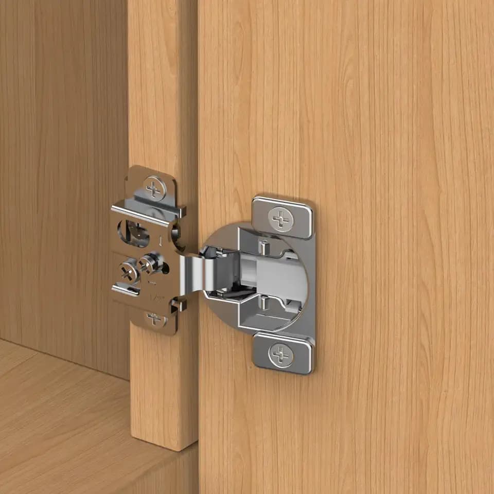 Chibery 20 Pack Face Frame Cabinet Hinges, 1/2" Overlay, Soft Close, 105°