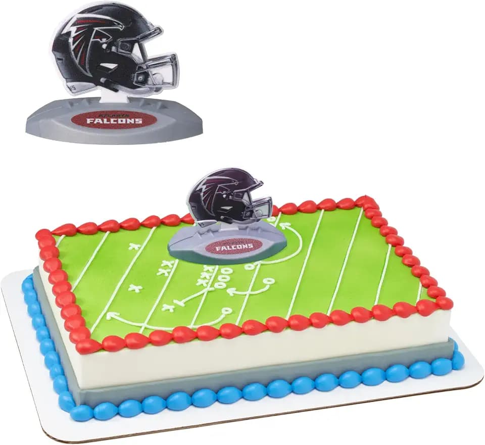 NFL Atlanta Falcons Football Helmet Cake Topper | Party Decoration