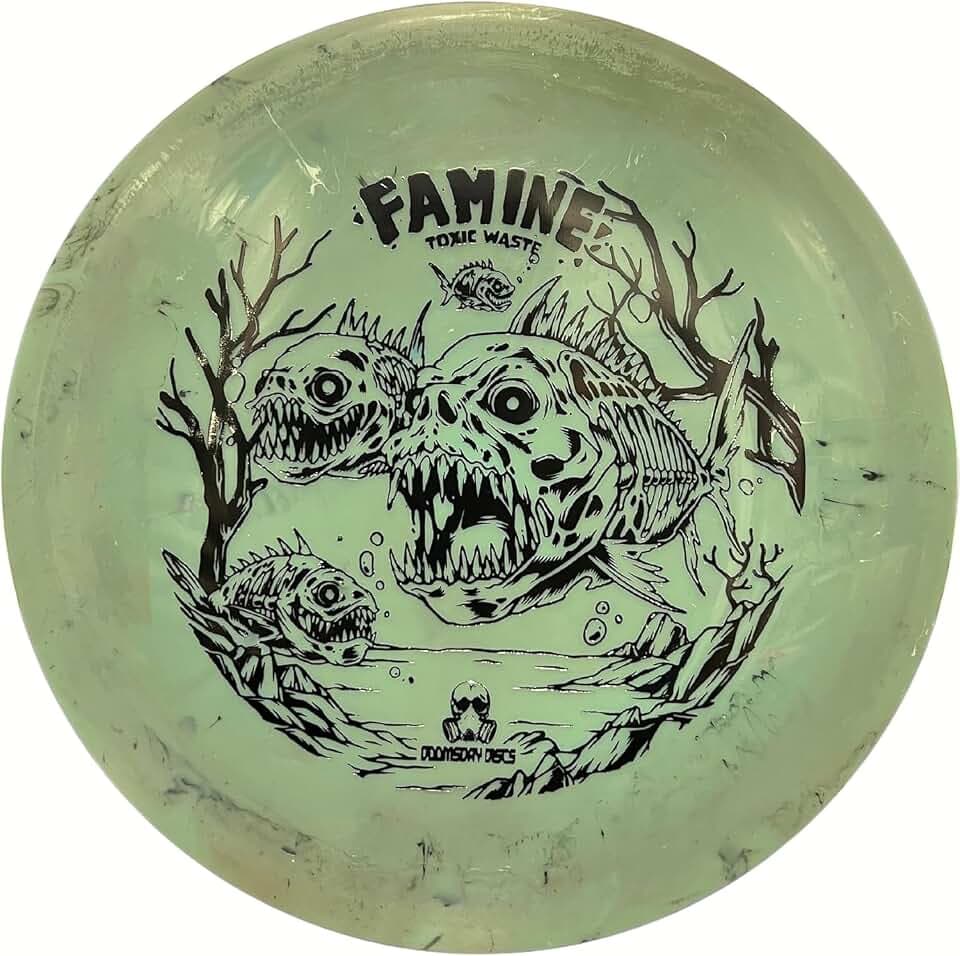 DOOMSDAY DISCS Famine Long Distance Driver | Excellent Flight for All Disc Golf Players | Long-Lasting Plastic