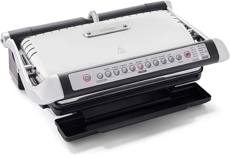 All-Clad Electric Indoor Grill, AutoSense Stainless Steel Panini Grill Press Sandwich Maker, Automatic 1800W Smokeless, Removable Plates, Dishwasher Safe