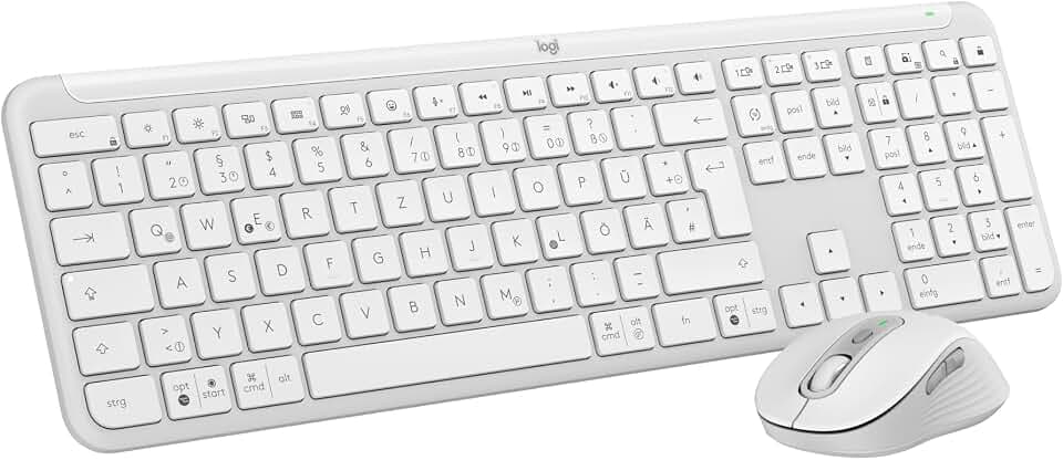 Logitech MK950 Signature Slim kabelloses Tastatur-Maus-Set