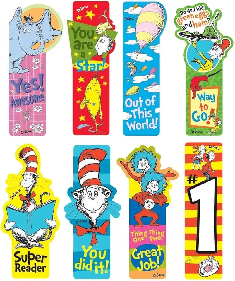 Raymond Geddes Dr. Seuss Incentive Bookmarks (Pack of 50)