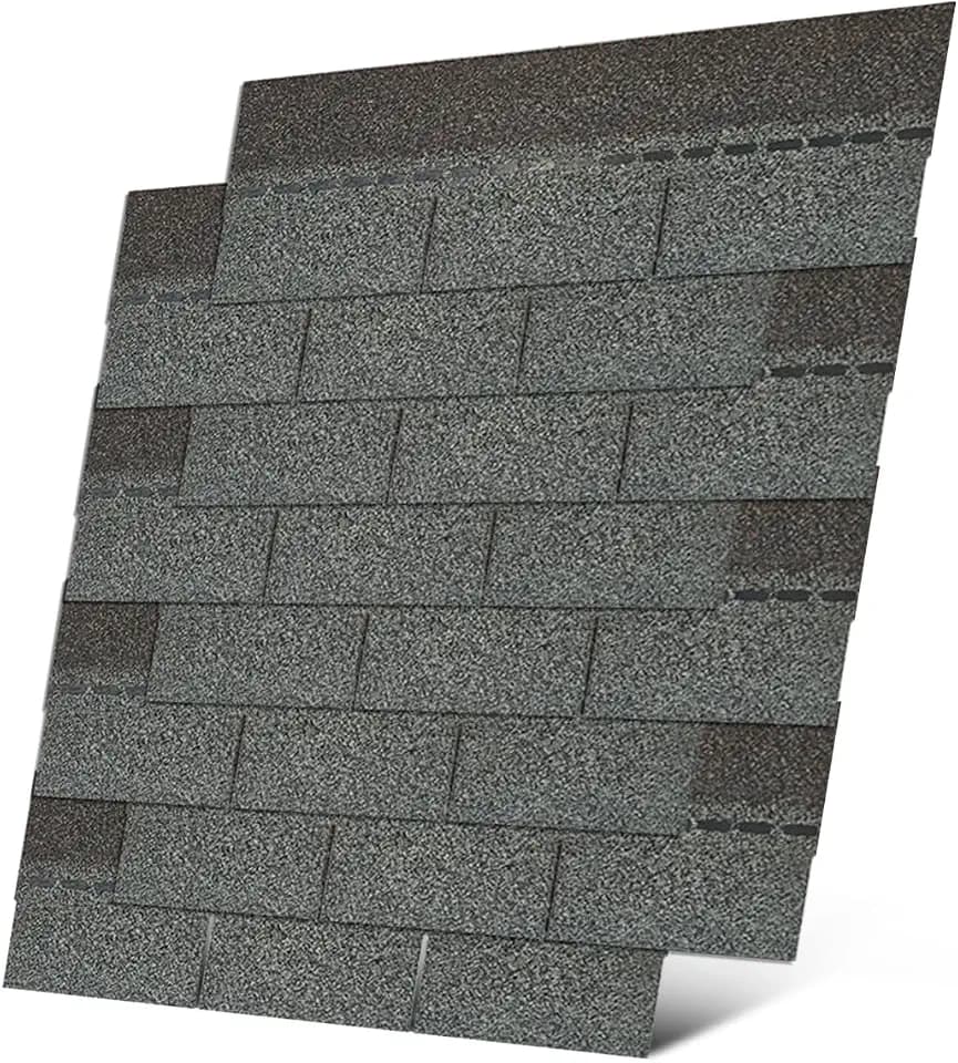 Roofing Shingles 3-Tab (Gray) 8-Pack 39.4"x13.1",Asphalt Shingles for House Shed Roof Tiles Repair Decor
