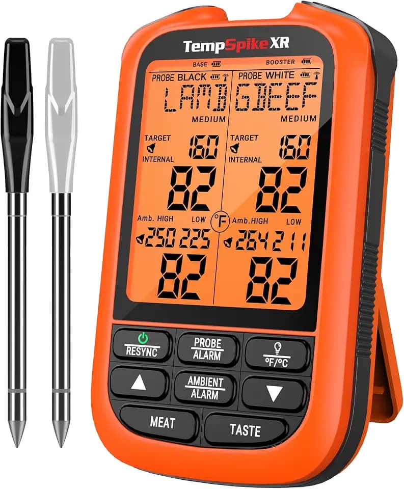 TempPro TempSpike 1000FT Wireless Meat Thermometer Digital with 2 Probes