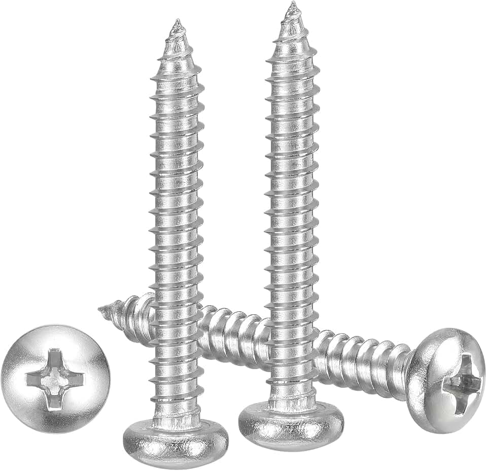 METALLIXITY Phillips Pan Head Self Tapping Screw #8x1-1/4 80Pcs