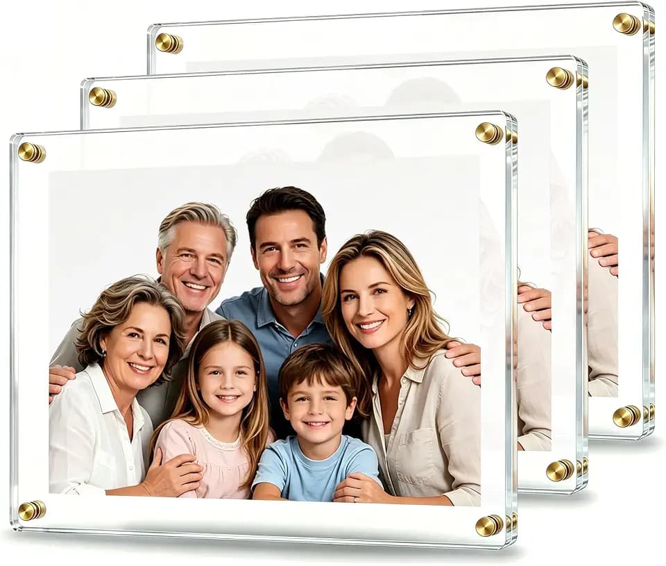 Kalami 3 Pack 8x10 Picture Frame Wall Mount Self Adhesive