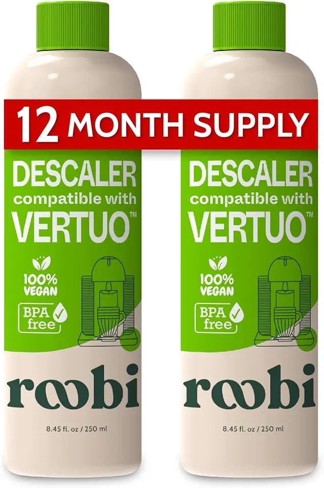 Roobi Nespresso Vertuo Compatible Descaling Solution, 2 Pack