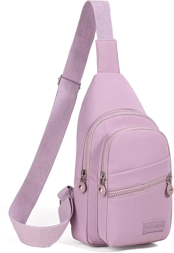 Banelu Small Sling Backpack Crossbody Bags for Women, Small Sling Bag Cross Body Bag Fanny Packs Crossbody Purses - Lilac