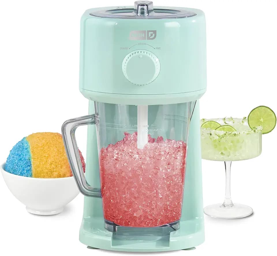 Dash Deluxe Shaved Ice & Slushy Maker, Electric Ice Shaver, Aqua