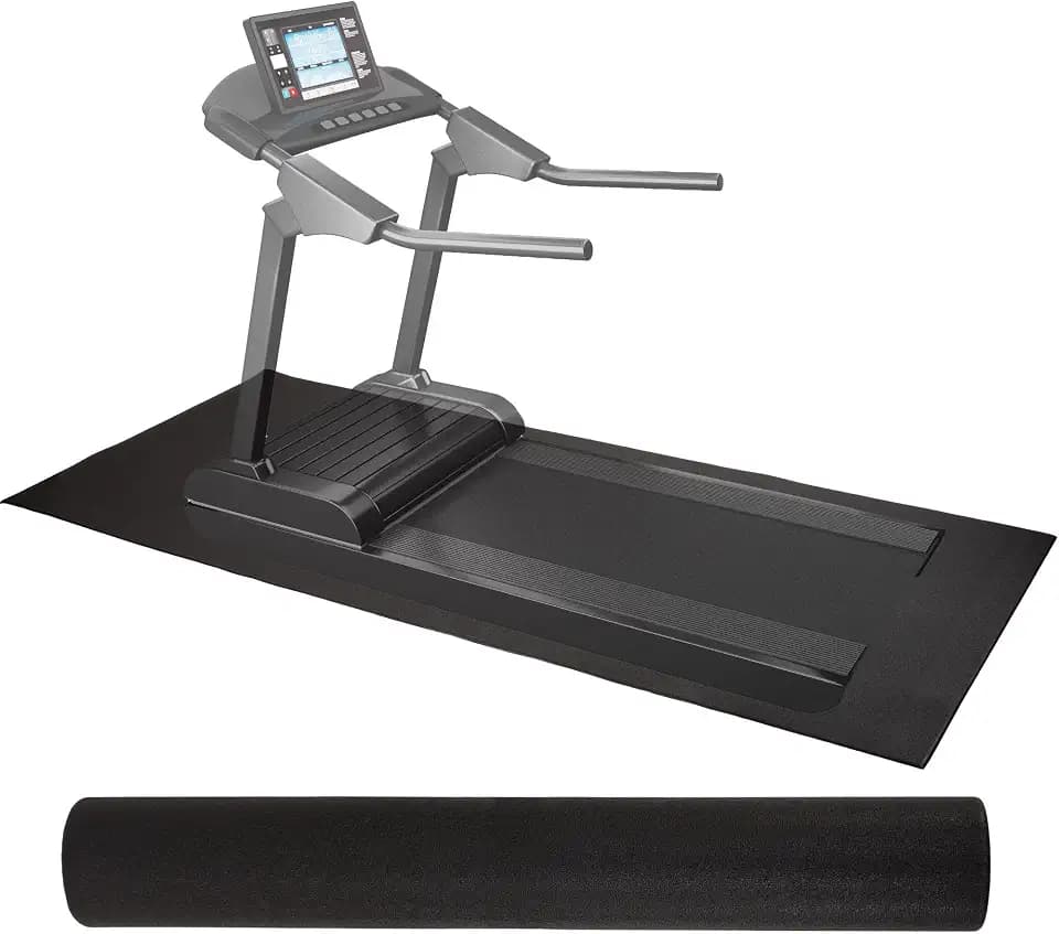 Fitvids High Density Home Gym Treadmill Exercise Bike Equipment Mat, 1/4" Thick, 30" x 60" (2.5 x 5FT)