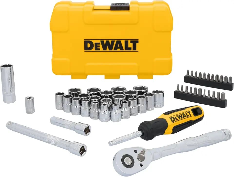 DEWALT Mechanics Tool Set, 3/8" Drive, 50 Piece (DWMT45423)