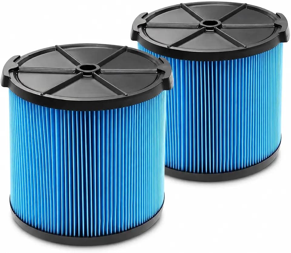2-Pack VF3500 Replacement Filter for Ridgid 3-4.5 Gal Wet/Dry Shop Vacs