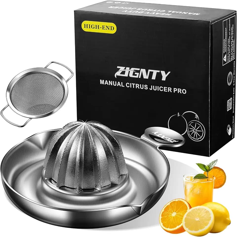 Lemon Squeezer Stainless Steel,Ultra Heavy Duty Manual Citrus Juicer