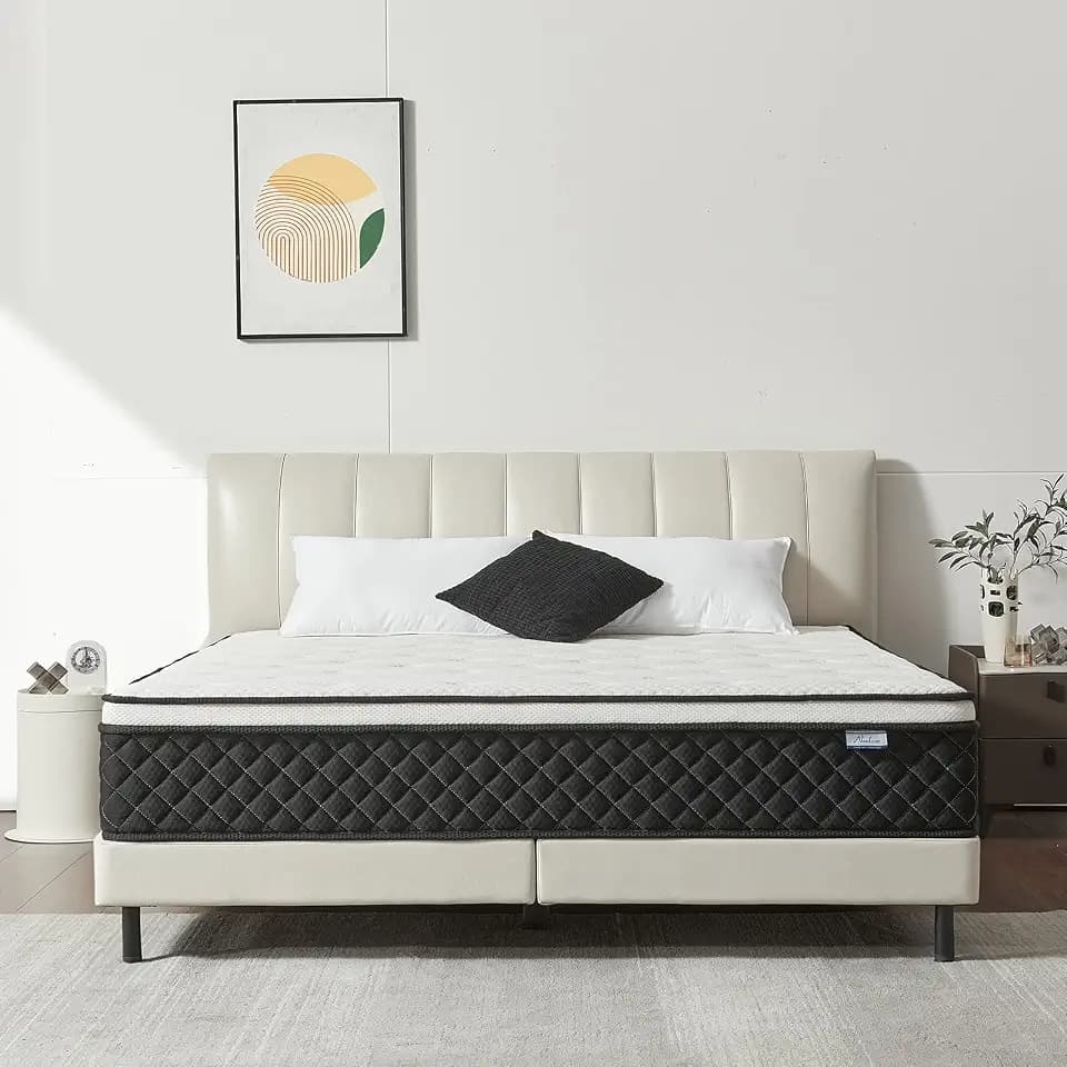Queen Mattress, 12 Inch Queen Size Mattress in a Box, Pocket Spring