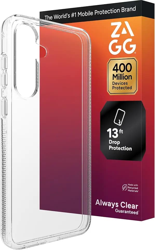 ZAGG Crystal Palace Samsung Galaxy S25 FE Case, Clear