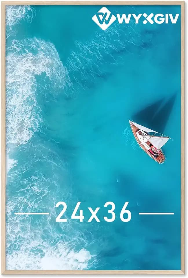 Natural 24x36 Picture Frame Lightweight yet Durable Frame Wall Hanging