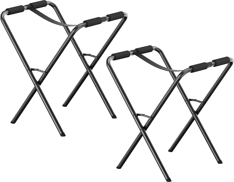 Folding Kayak Stand, 180 lbs Capacity Heavy Duty Metal Kayak Storage Rack for Canoe, SUP & Paddle Board, Portable Kayak Rack for Outdoor & Indoor