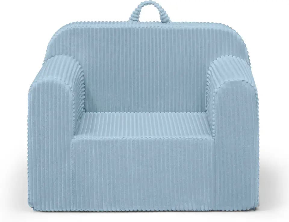 Delta Children Cozee Corduroy Foam Chair, Blue
