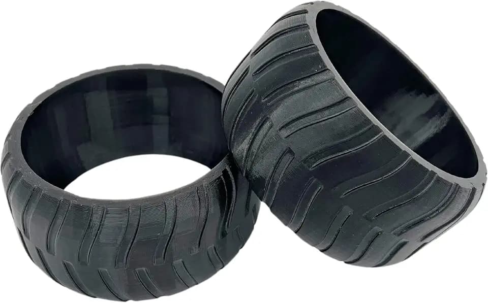 2er Radschutz kompatibel mit Worx Landroid L1500, L2000, WR155E, WR153E... Frontrad Profil Erhöhung Überzug - robustes Profil Tuning - Traktionsverbesserung Made in Germany