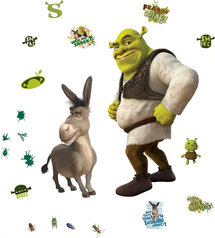 DreamWorks Shrek and Donkey Peel and Stick Wall Decals by RoomMates