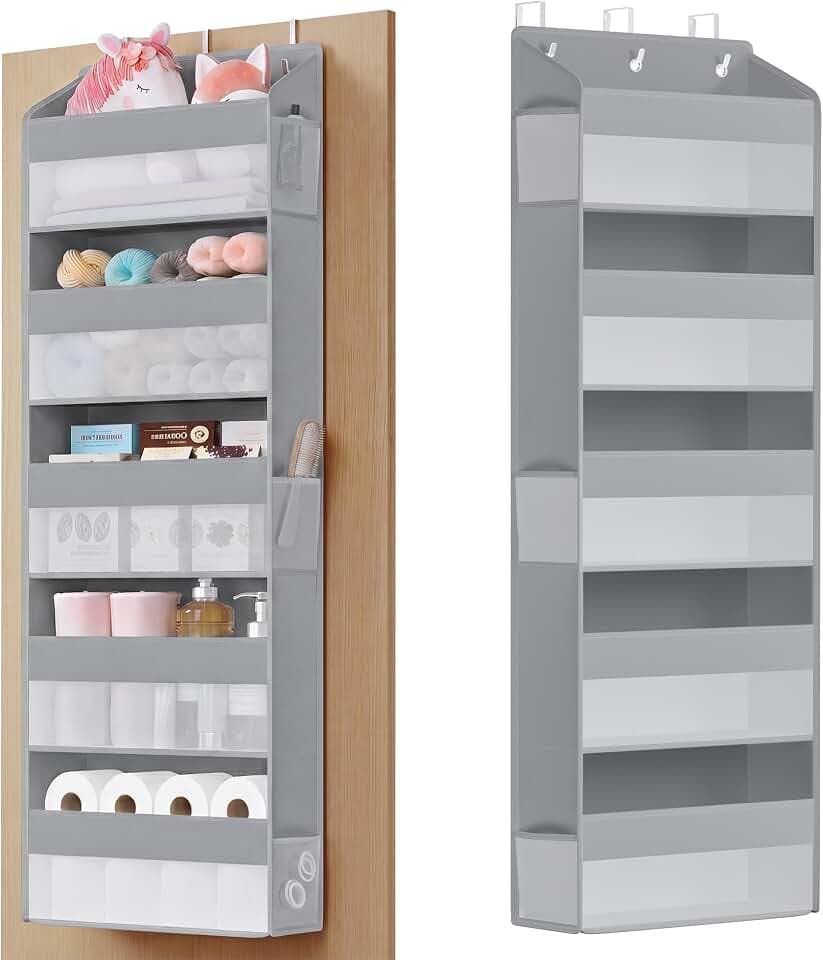 SONGMICS 5-Tier Over-the-Door Organizer, Extra Large Hanging Storage Shelf