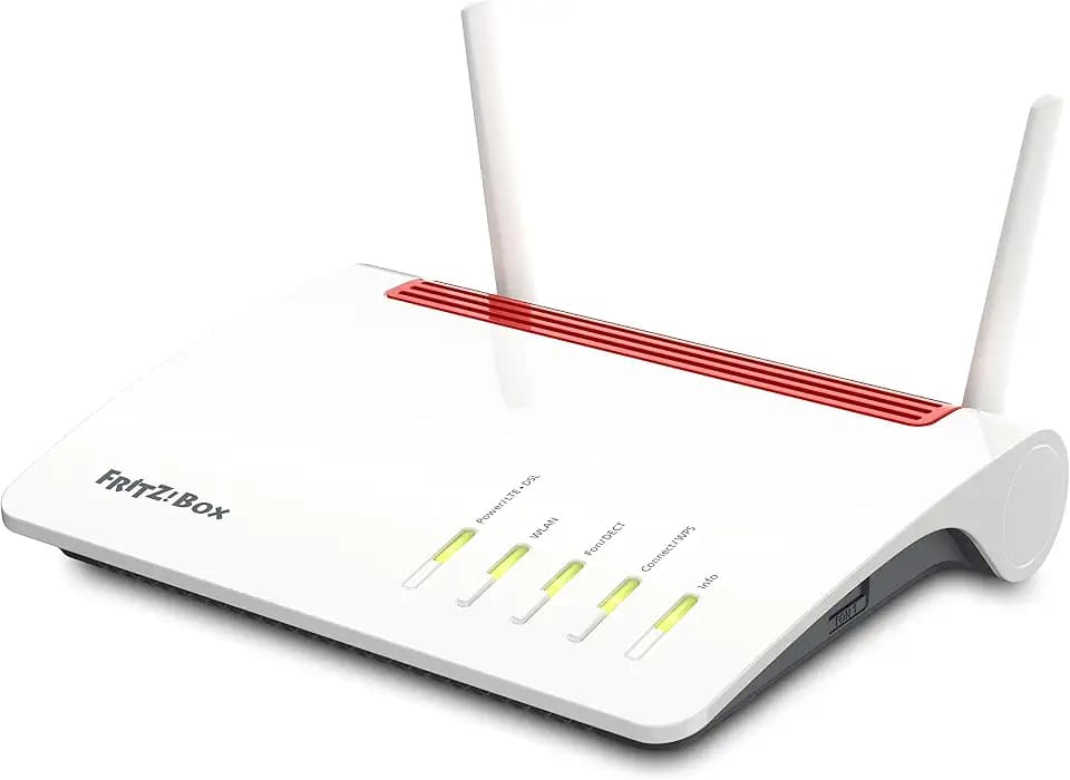 FRITZ!Box 6890 (LTE- oder DSL-Modem, bis 300 MBit/s, WLAN AC+N bis 1.733 (5 GHz) und 800 (2,4 GHz) MBit/s, 4 x Gigabit-LAN), geeignet für Deutschland