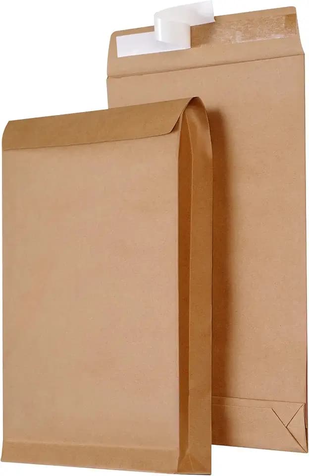 9.4" x 13.2" Expandable Envelopes Large Kraft Envelopes